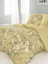 Kvalitex Saténové francouzské povlečení LUXURY COLLECTION 1+2, 220x200, 70x90cm JARO zlaté