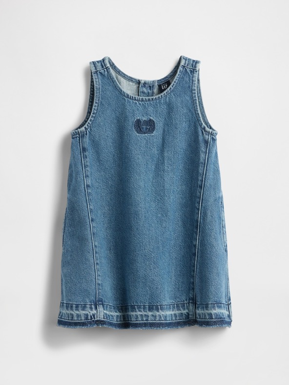 GAP Baby chambray šaty UltraSoft Americana GAP