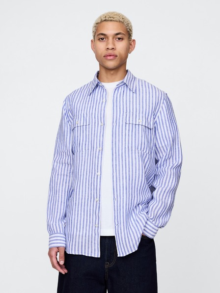 GAP Lněná košile Classic Shirt GAP