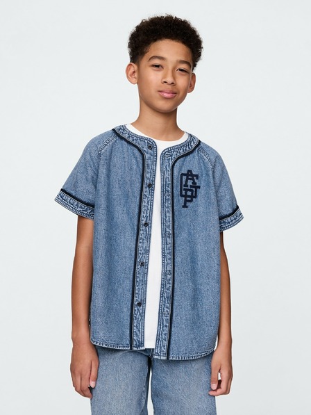 GAP Dětská džínová košile Baseball Americana GAP