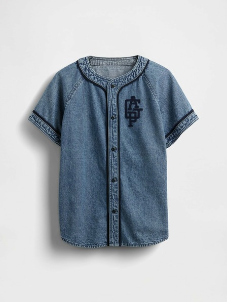 GAP Dětská džínová košile Baseball Americana GAP