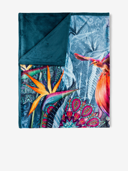HIP Petrolejový vzorovaný pléd HIP 130 x 160 cm
