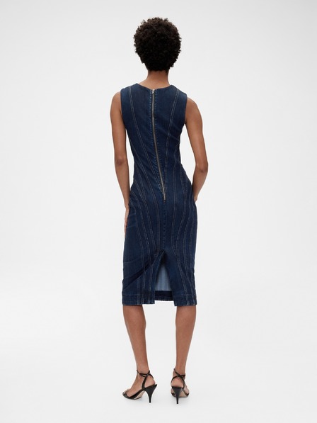 GAP Džínové midi šaty GapStudio by Zac Posen GAP