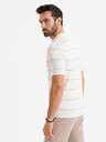 Ombre Clothing Pánská polokošile z viskózy s vodorovnými pruhy Ombre Clothing