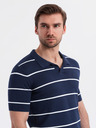 Ombre Clothing Pánská polokošile z viskózy s vodorovnými pruhy Ombre Clothing